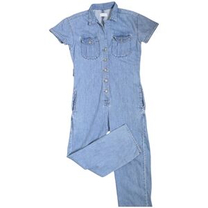 Boyish Sky Blue Denim Jumpsuit